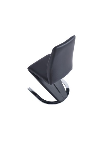 Silla Comedor Qatar Simil Piel Negro