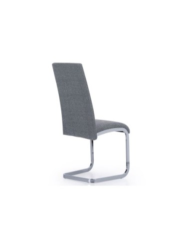 Silla Comedor Smile Tejido Gris / Cromo