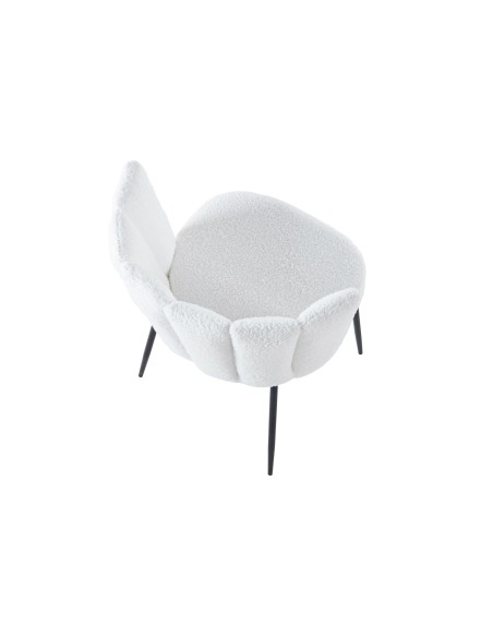 Silla Comedor Tulip Crochet Nieve