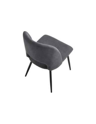 Silla Comedor Venus Tejido Gris / Negro