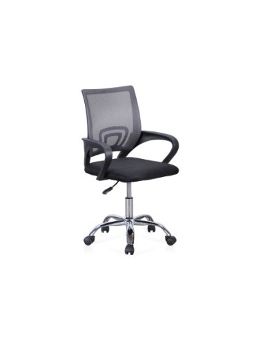 Silla De Oficina Giratoria Modelo Vita Negro / Gris