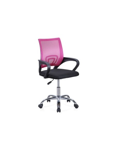 Silla De Oficina Giratoria Modelo Vita Negro / Rosa