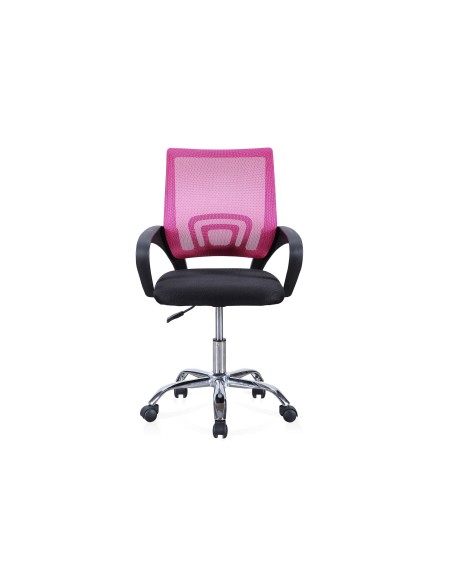 Silla De Oficina Giratoria Modelo Vita Negro / Rosa
