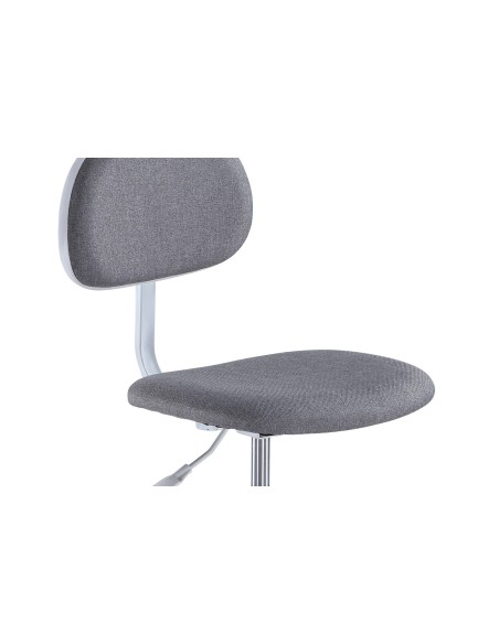 Silla Giratoria De Escritorio Juvenil  Lucky Gris  / Blanco