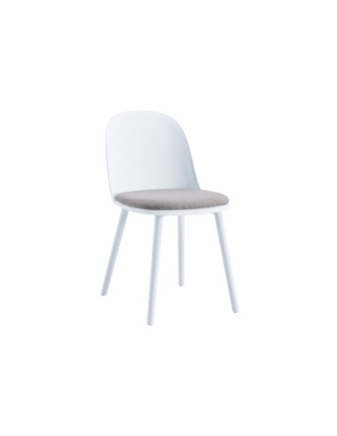 Silla Happy Blanco / Tex Gris