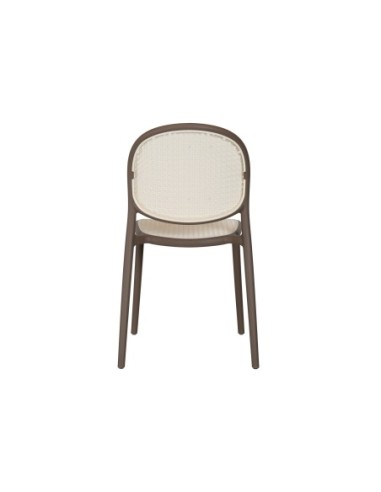 Silla Masia Polipropileno Topo / Rattan