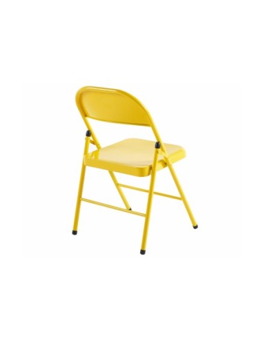 Silla Plegable Metalica Folk Amarillo