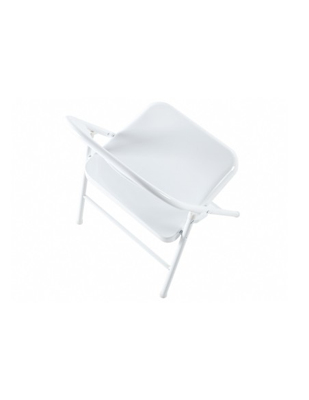 Silla Plegable Metalica Folk Blanco