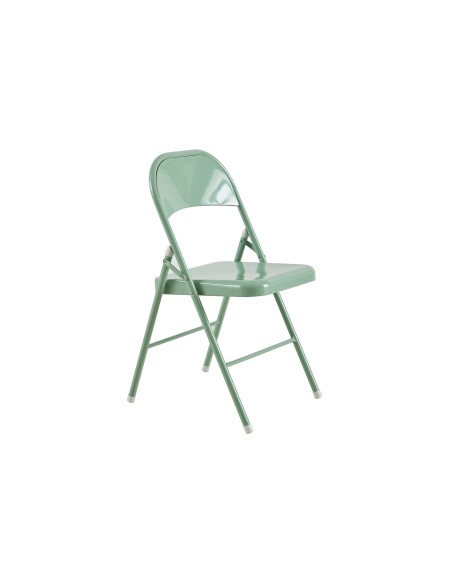 Silla Plegable Metalica Folk Verde Claro