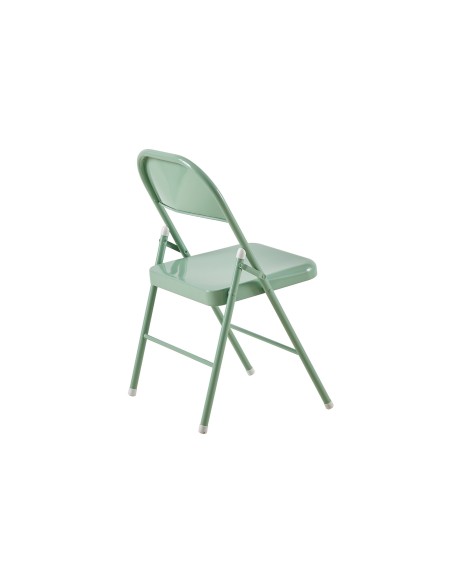 Silla Plegable Metalica Folk Verde Claro