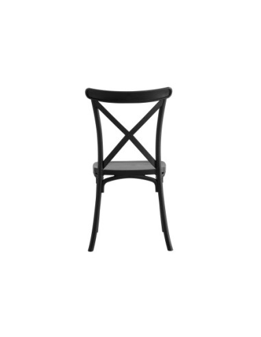 Silla Polipropileno Crossback Negro