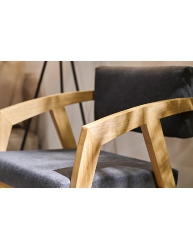 Silla Udine Gris / Madera Color Natural