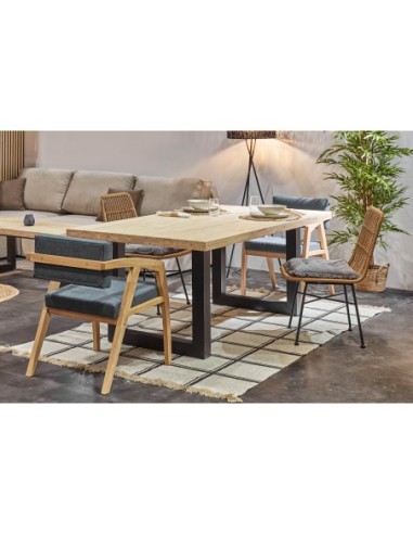 Silla Udine Gris / Madera Color Natural