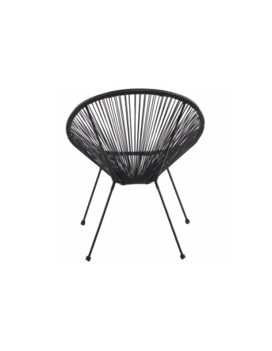 Sillón Acapulco Negro D - 80 Cm