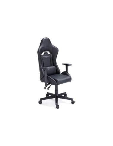 Sillón Gamer Giratorio Y Reclinable Jordan Simil Piel Negro