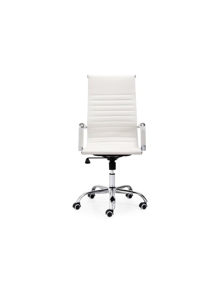 Sillón Giratorio Letter SíMil Piel Blanco