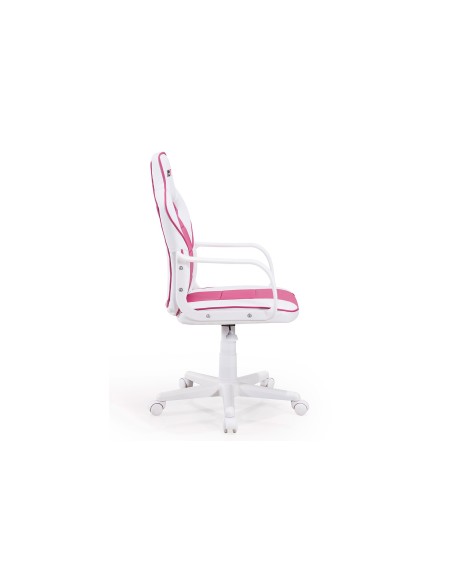 Sillón Giratorio Xtr Junior SíMil Piel Blanco / Fresa