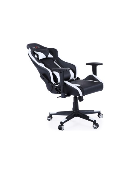 Sillón Giratorio Y Reclinable Gamer Neo Pro Negro / Blanco