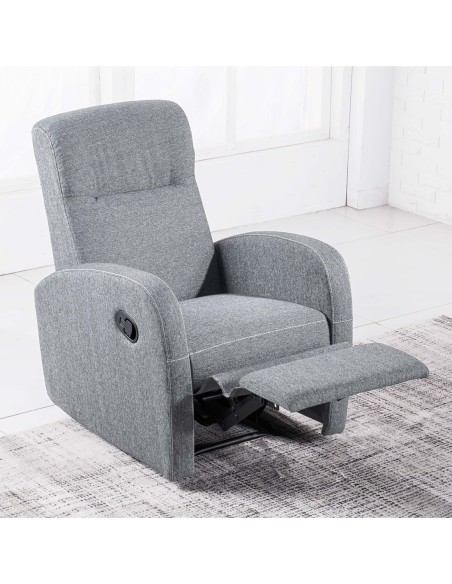 Sillón Relax Automatico Modelo Home Gris Pearl
