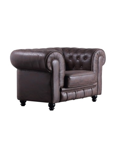 Sofá Chesterfield 1 Plaza Choco Vintage