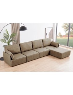 Sofa Modular Con Brazos Mou...