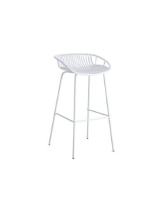 Taburete Alto Shell Blanco