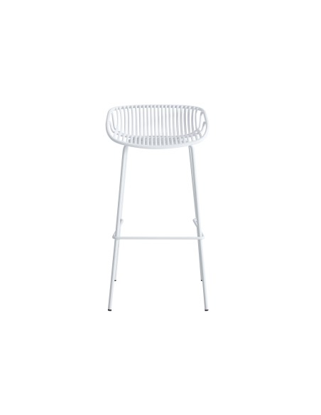 Taburete Alto Shell Blanco