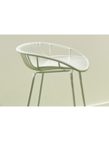 Taburete Alto Shell Blanco Taburete Alto Shell Blanco