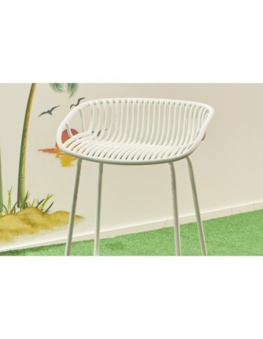 Taburete Alto Shell Blanco Taburete Alto Shell Blanco