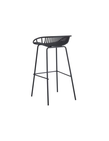 Taburete Alto Shell Negro Taburete Alto Shell Negro