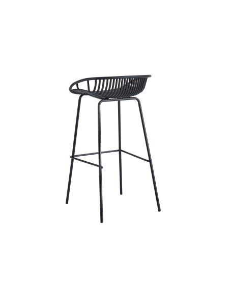 Taburete Alto Shell Negro