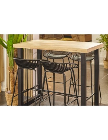 Taburete Alto Shell Negro Taburete Alto Shell Negro