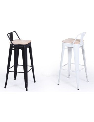 Taburete Alto Tolix Negro Asiento... Taburete Alto Tolix Negro Asiento...