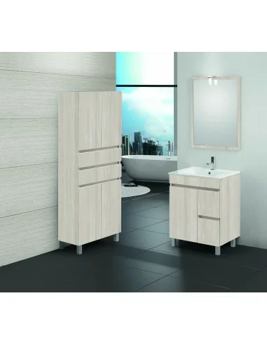 Mueble PLANUS P1P2G 600x455x800 1 puerta + 2 cajones 1.0