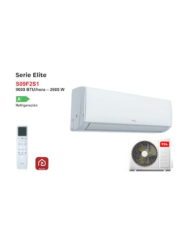 Aire Acondicionado Split Modelo TCL CLIMATIZACION S09F2S1