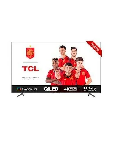 TCL TV/QLED 85" UHD 4K, Smart TV, Android, HDR+, HDR10, HLG, Dolby Atmos, Google TV, Asistente de Google, Game Master 2.0, DV