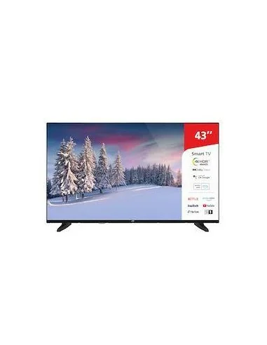 JVC TV/LED 43" UHD 4K, Smart TV, Wifi, FRAMELESS, Bluetooth, HDR10, DOLBY VISION, DOLBY ATMOS, DVB T2/S2, 3HDMI, 1 USB Grabad