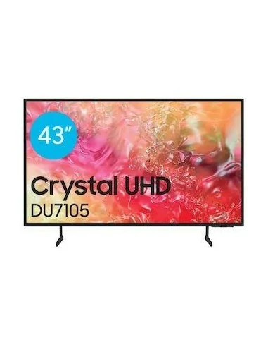 SAMSUNG TV/LED 43" Crystal UHD 4K 2000 PQI, HDR 10, Smart TV Wifi, Diseño Slim, UHD Dimming, Sonido 20W, Bluetooth, Smart Thi