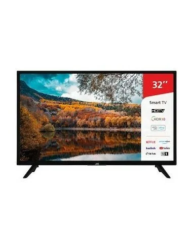 JVC TV/LED 32" HD Ready, Smart TV, Wifi, HDR10, Dolby Audio, Google Assistant y Alexa, T2/S2, 2 HDMI 1USB Grabador, Modo Hote