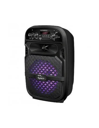 SYTECH Altavoz portatil inalambrico Bluetooth V5.0, 10w RMS, FM, USB 2.0, Entrada micrfono y luces RGB