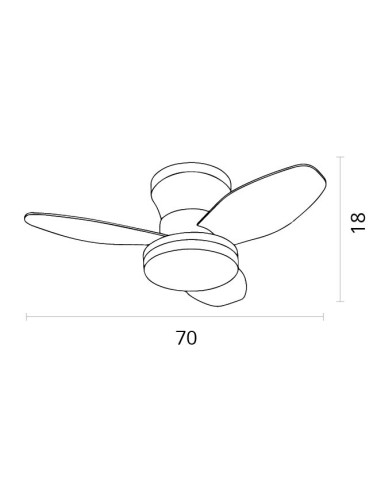 Ventilador de Techo con Lámpara Led...