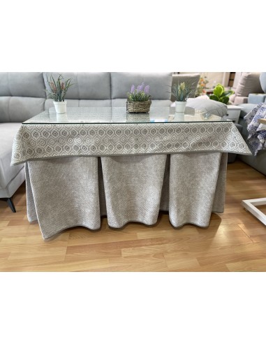 Ropa de Mesa Camilla Tejido Rústico...
