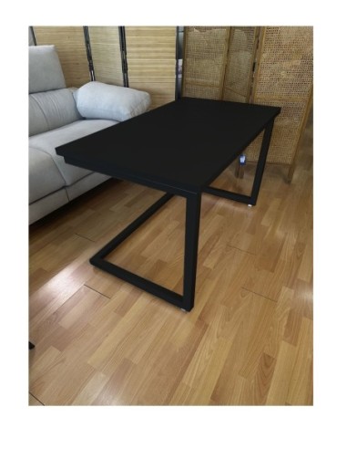 Mesa Camilla Rectangular de Forja Relax - Color Negro