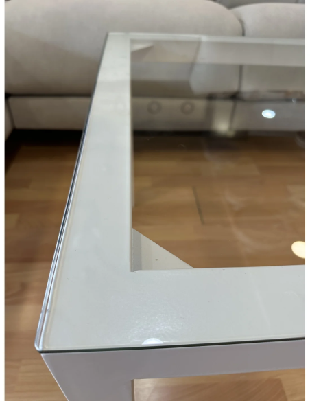 Mesa Camilla Rectangular Forja Elevable Blanca