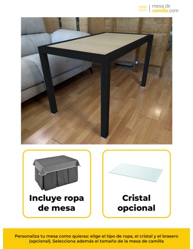 Conjunto Mesa Camilla Rectangular...