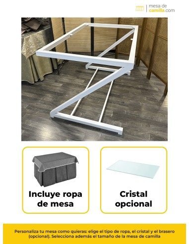 Conjunto Mesa Camilla Forja en forma...