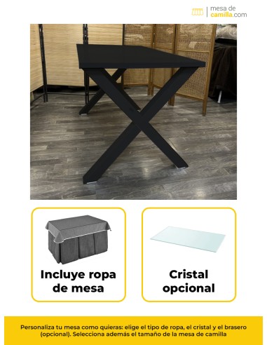 Conjunto Mesa Camilla Forja en forma...