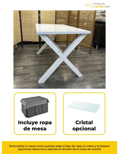 Conjunto Mesa Camilla Forja en forma...