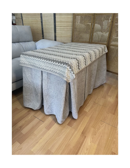 Conjunto Mesa Camilla Rectangular Forja Blanca