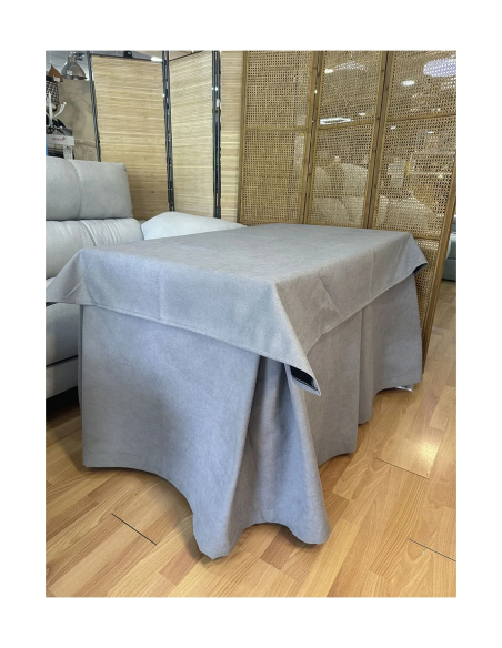 Conjunto Mesa Camilla Forja en forma de X - Color Blanco